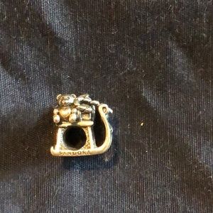 Pandora Santa’s Sleigh Charm-retired